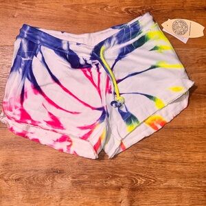 Pop Vibrant Tie-Dye Athletic Shorts